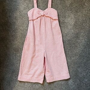 Hope & Henry Seersucker Kids Jumpsuit